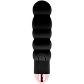 DOLCE VITA - SIX BLACK 7 SPEED RECHARGEABLE VIBRATOR